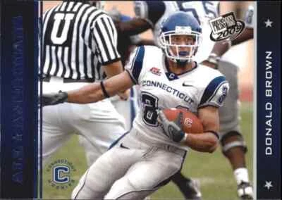 2009 Press Pass Blue #78 Donald Brown AA - Image 1 of 2