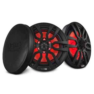 2x 8" Marine Speakers - DS18 NXL-8/BK 125W Rms 4-ohm with RGB LED Lights - Picture 1 of 9