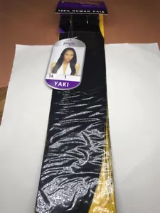 Outre Premium_Purple_Pack 100% Human Hair Yaki Weave_14"_#1 - Picture 1 of 3