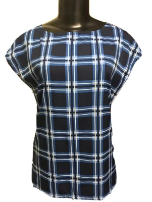 Medium Tommy Hilfiger Plaid Cap Sleeve Women's Top - Image 1 of 4