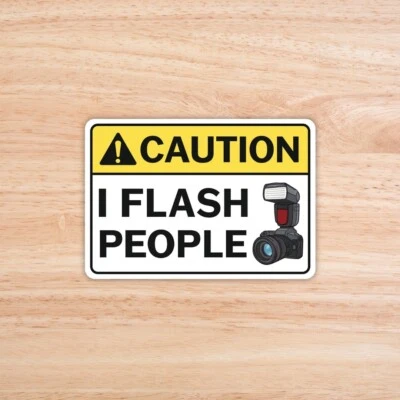 Divertida Pegatina, Pegatina Vinilo Portátil, Pegatina Botella Agua, Regalo Fotógrafo Foto 1 de 2