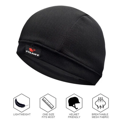 WOSAWE Ultraleicht Schnelltrocknende Fahrradhelm Helm Fahrrad Beanie Kappe Balacla Y2Q1