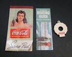 Coca-Cola Vintage Bridge Score Pad, Boating Guide and Bottle Opener