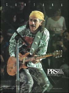Guitarra PRS Carlos Santana SE Signature Series 1995 anuncio 8 x 11 impresión de anuncio - Imagen 1 de 3
