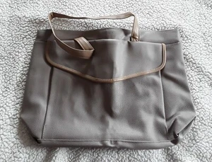 Bolso de Mano Vintage Avon Bron Bron Vinilo Sofisticado Estilo 1987 - Imagen 1 de 3
