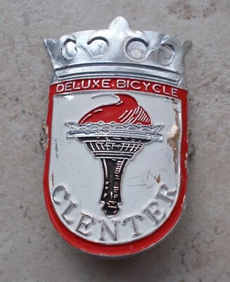 Insignia de cabeza de colección bicicletas CLENTER UK bicicletas bicicleta antigua de colección Foto 1 de 2