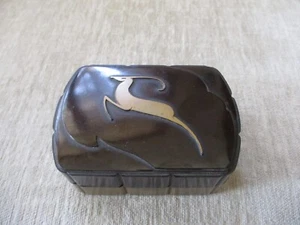 VTG Hickok Impala Hard Plastic Trinket Box Jewelry Case 4.5 X 3 in. - Picture 1 of 12