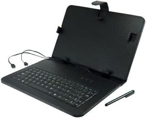 Funda universal con teclado español tablet 7" 3GO CSGT10 Negro