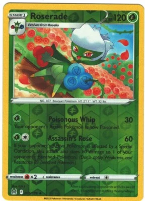 Roserade 15/196 Lost Origin Reverse Holo Uncommon Pokémon TCG - Image 1 of 2
