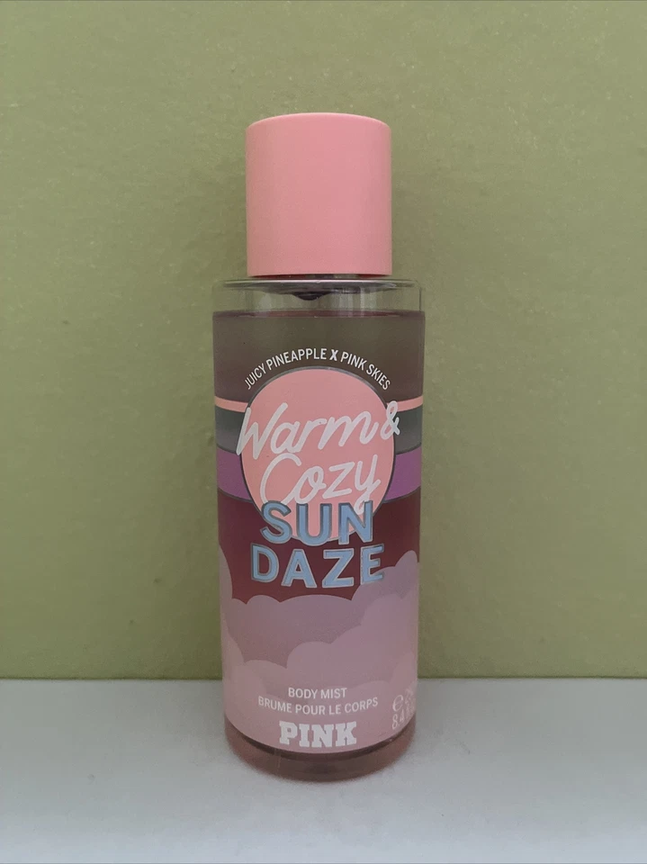 (1) Victoria's Secret PINK WARM & COZY SUN DAZE Juicy Pineapple Body Mist 8.4oz - Image 1 of 1