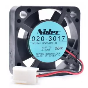 original D04X-12TL 4010 4cm 12V 0.07A double ball north quiet cooling fan 2pin - Picture 1 of 4