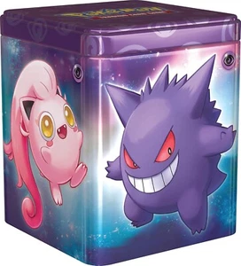 Pokémon TCG Psychic Stacking Tin 3 Booster Packs & 2 Sticker Sheets - Picture 1 of 3