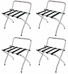 Kofferständer Chrom 62x49x70 4 Stück Gepäckablage Kofferablage Gepäckständer - Bild 1 von 1