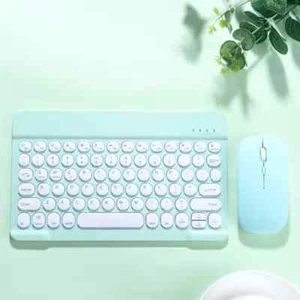 Bluetooth Keyboard Mouse Set Wireless Keyboard 10 inch green set - Picture 1 of 2