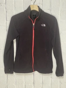 The North Face Purple Fleece Zipper Jacket Womens Size S Contrasting Red Zipper - Picture 1 of 12