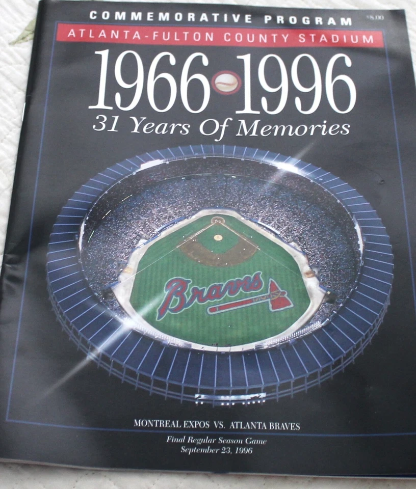 Atlanta Braves Vintage Scorebooks - Lot of 5 - Image 1 of 4