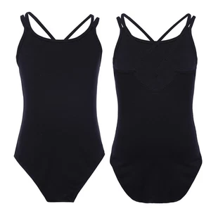 Kids Dress Modern Dance Class Leotard Backless Costume Strappy Lyrical Active - Picture 1 of 45