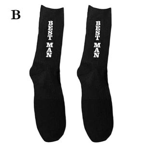 1PC Groom Gifts Cotton Accessories Clothing Groomsman Socks Wedding Party - Picture 1 of 1