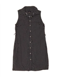 TOMMY HILFIGER Womens Shirt Dress US 4 Small Navy Blue Polka Dot WZ09 - Picture 1 of 2