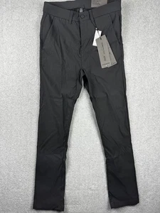 Kenneth Cole Active Pants Mens 28x30 Black Tech Chino Flex Stretch Lightweight - Picture 1 of 11