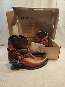 Liberty Negro Lb-812958 C Lavado a Piedra Para Mujer Talla 9 Cuero Marrón Con Caja - Imagen 1 de 17