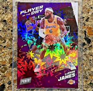 LeBron James 2021-22 Panini Player of the Day KABOOM! /99 Los Angeles Lakers SSP - Picture 1 of 11