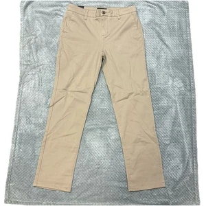 RSQ Slim Straight Chino Pants Men's Size 32 x 32  Khaki Brown Dress Casual New - Picture 1 of 10