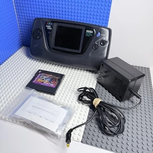 SEGA Game Gear Console With Game And Capacitor Replacement Lot - Picture 1 of 5