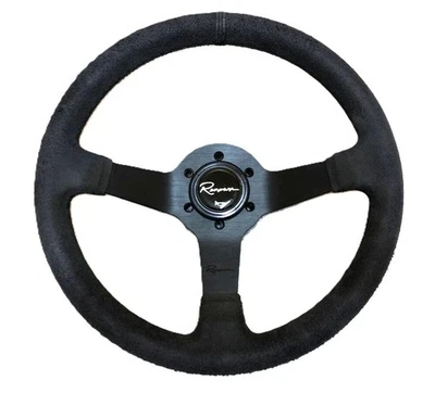 Volante Renown TT Deep Dish 330 mm gamuza negra JDM USDM MOMO STI EK9 EG6  Foto 1 de 4