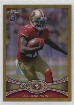 2012 Topps Chrome Gold Border Refractor /50 AJ Jenkins #156 Rookie RC - Image 1 of 2