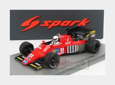 1:43 SPARK Spirit F1 101 #21 Brazil Gp 1984 M.Baldi Red Black S3926 - Immagine 1 di 2