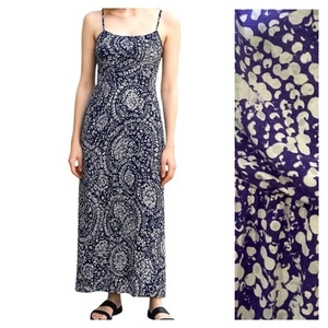 Chico’s Purple White Maxi Sundress Pockets Chico’s sz 2 Med Beach Party - Picture 1 of 6