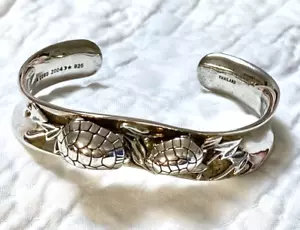 Barry Kieselstein Cord Turtle Cuff, Sterling Silver, 2004, Unworn - Picture 1 of 4