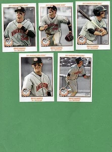 Bryce Harper ( Nationals) 1/2011 Multi-Ad Hagerstown Suns Minor Lge 5 card set  - Picture 1 of 1