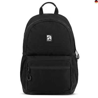 AUDETIC Schulrucksack Mädchen und Jungen Teenager Schwarz - Flex - Rucksack