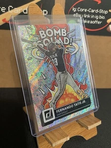 2022 Donruss Fernando Tatis Jr. BS-5 Bomb Squad Silver Rapture Prizm SP Padres - Picture 1 of 3