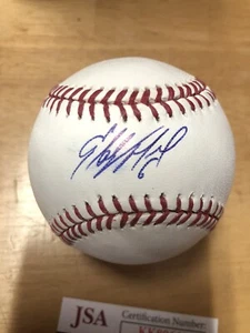 Starling Marte Autographed Official MLB Baseball PIRATES GIANTS Marlins JSA - Picture 1 of 4