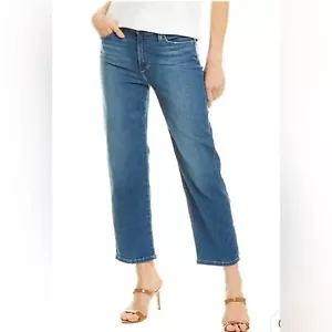 JOE'S JEANS GAIA JEANS A VITA ALTA DRITTO 26" CROP JEAN blu taglia 27 - Foto 1 di 7