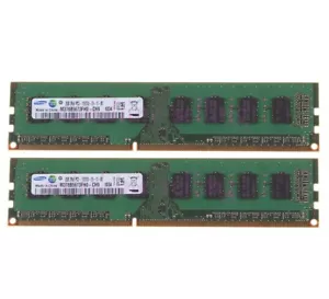 4GB For Samsung 2X 2GB 2 GB DDR3 PC3-10600 1333MHz DIMM Desktop Memory RAM Model - Picture 1 of 6