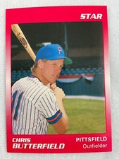 1989 STAR CO. Minor League Baseball Card#157-CHRIS BUTTERFIELD, Pittsfield Mets