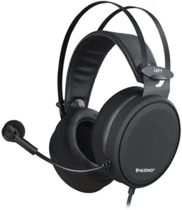 Nubwo N7 Black Headset With Microphone 3.5mm Plug PC Extension In-line Control - Picture 1 of 18
