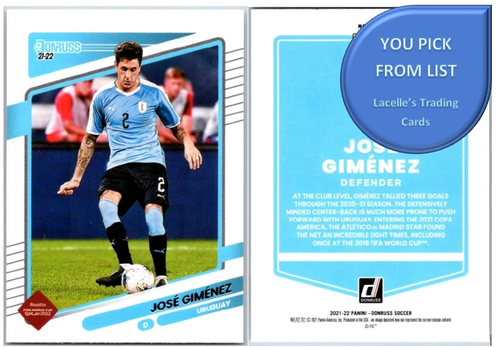 2021-22 Panini Donruss - SOCCER - FIFA World Cup Qatar 2022 - U-Pick From List - Image 1 of 1