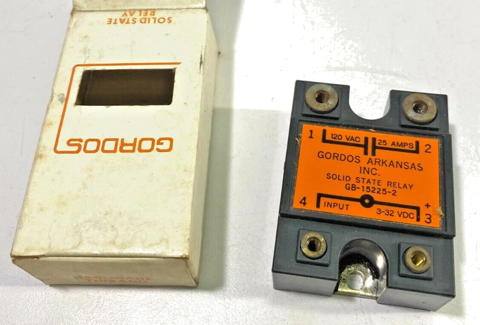 Lot Of 6! Gordos GB-15225-2 Solid State Relay, 120VAC, 25AMP - Image 1 of 1