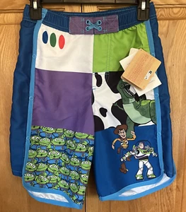 Boys Disney Toy Story Adaptive SWIM TRUNKS Buzz Woody Kids Boys Size LARGE NWT - Picture 1 of 17