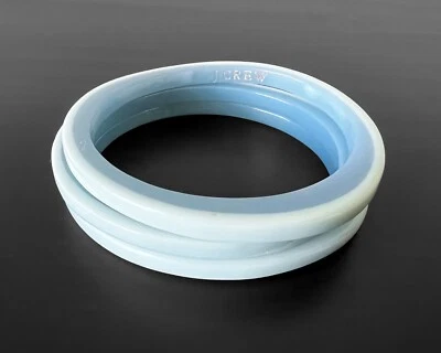 Lote de 3 brazaletes brazaletes de resina apilables azules bloque de color de dos tonos J Crew Foto 1 de 4