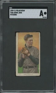 1909 T206 ADDIE JOSS GOOD PITCHING POLAR BEAR SGC A BASEBALL CLEVELAND NAPS - Picture 1 of 2