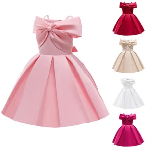 Girls Flower Kids Pageant Party Tutu Dress Wedding Bridesmaid Birthday Prom Gown - Picture 1 of 47