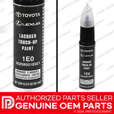GENUINE Toyota Lexus Factory Touch Up Paint 00258-001E0-21 - Flint Mica 1E0 - Image 1 of 2