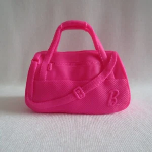 NUEVO Barbie Fitness Entrenamiento Ejercicio Muñeca Rosa Grande Bolso de Mano Deportivo Accesorio - Imagen 1 de 3