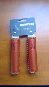 Con-Tec Classic Exclusiv cuero auténtico marrón rojo NUEVO - Imagen 1 de 1